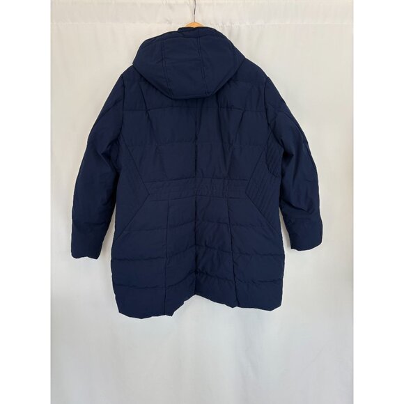 Land's End Women's Quilted Stretch Down Coat See pics for approx measurements - Picture 2 of 7